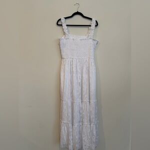 Lilly Pulitzer Hadly White Smocked Maxi Dress